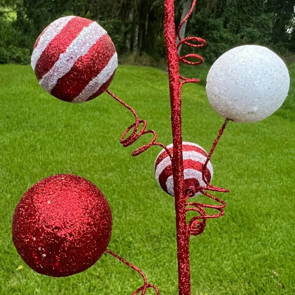 Glitter Ball Wire Curl Spray Festive Christmas, Valentine's Home Decor 22.75